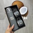KIT GARRAFA + 3 XÍCARAS TÉRMICAS 460ML