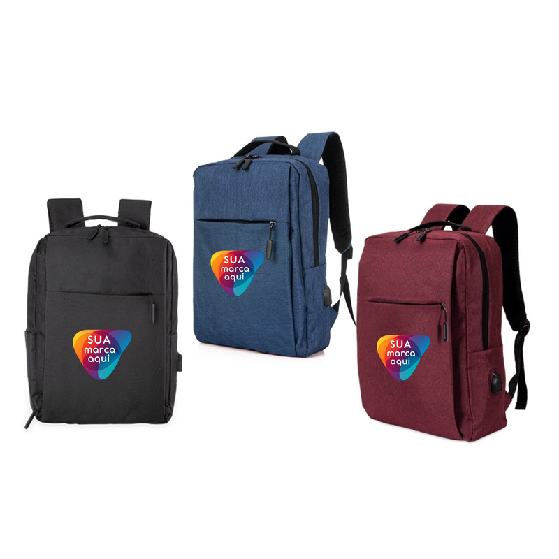 MOCHILA DE NYLON USB BARI 20L
